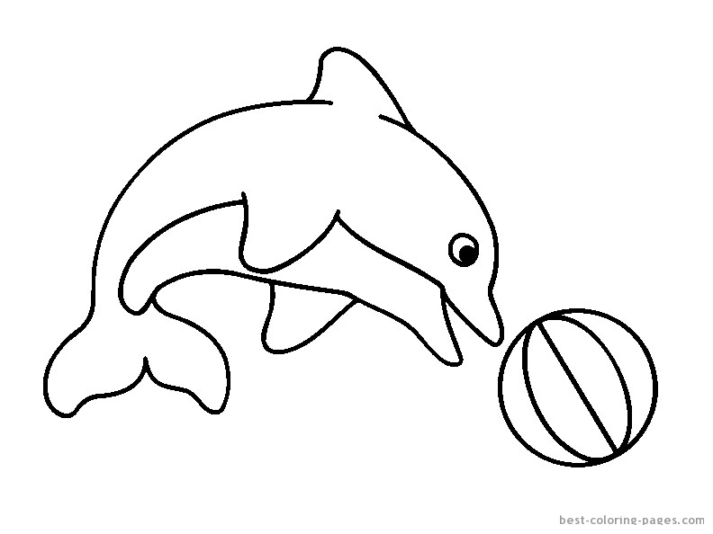 Delfin kolorowanki